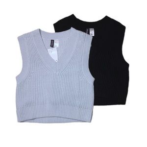 two sweater vests blue and black divided h&m